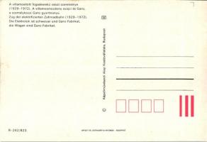 Budapest, Fogaskerekű és helyi érdekű vasút gőzmozdonyai - 3 db MODERN fekete-fehér képeslap / 3 mod...