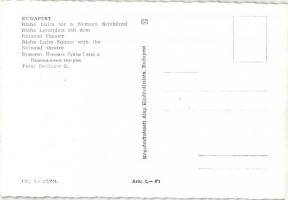 Budapest, Tanács körút, Blaha Lujza tér, Dunai látkép - 3 db MODERN fekete-fehér képeslap / 3 modern...