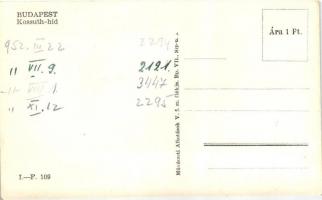 Budapest, Kossuth és Sztálin híd - 2 db MODERN fekete-fehér képeslap / 2 modern postcards