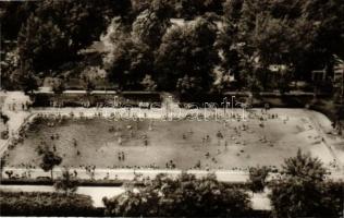 Debrecen, Kohász üdülő, nagyerdei strand, Vöröshadsereg útja, botanikus kert - 5 db MODERN fekete-fe...