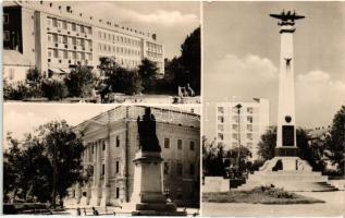 Debrecen, Kohász üdülő, nagyerdei strand, Vöröshadsereg útja, botanikus kert - 5 db MODERN fekete-fe...