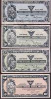 Kanada 1980-as évek "Canadian Tire Corporation" készpénz bónok 5c,10c,25c,50c,1$ címletekben, összesen 9db T:I,II