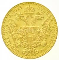 Ausztria 1915. Dukát Au "Ferenc József" utánveret (3,48g/0.986) T:1-
Austria 1915. 1 Duca...
