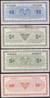 Kanada 1980-as évek "Canadian Tire Corporation" készpénz bónok 5c,10c,25c,50c,1$ címletekb...