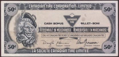 Kanada 1980-as évek "Canadian Tire Corporation" készpénz bónok 5c,10c,25c,50c,1$ címletekb...