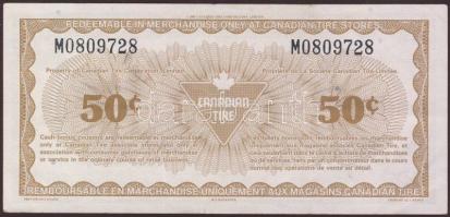 Kanada 1980-as évek "Canadian Tire Corporation" készpénz bónok 5c,10c,25c,50c,1$ címletekb...
