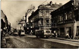 Miskolc, Egyetem, Széchenyi utca, postahivatal  - 4 db MODERN fekete-fehér képeslap / 4 modern postc...