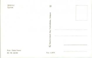 Miskolc, Egyetem, Széchenyi utca, postahivatal  - 4 db MODERN fekete-fehér képeslap / 4 modern postc...