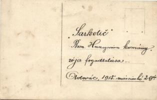 1915 Avtovac, Stephan Sarkotic von Lovcen, Bosznia-Hercegovina területi kormányzójának fogadtatása, ...