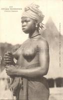 Afrique Occidentale, Femme Soussou / African folklore, Susu woman, nude