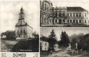 Sümeg, Plébánia templom, Főreáliskola és polgári önképzőkör, Püspöki rezidencia