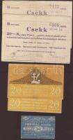 1918-1920. 16db szükségpénz, benne Pécs, Esztergom, Miskolc, Pécs T:I,II,III