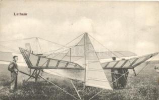 Hubert Latham, aeroplane, montage (EK)