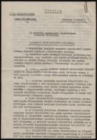 1938 Az aktuális ausztriai helyzettel (Anschluß) kapcsolatos, az útlevélkiállító hatóságoknak szóló BM-rendelet egyszerű másolata, 2 p.