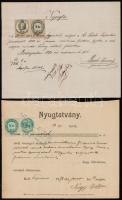 1868-1891 5 klf lerovású nyugta