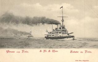 SMS Wien Osztrák-Magyar Monarch-osztályú partvédő páncélosa / K.u.K. Kriegsmarine, coastal defense ship