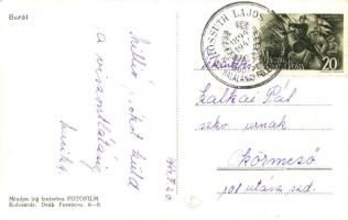 Barót, Baraolt; Piac tér, temetkezési vállalat, autóbusz, Pap András, Demeter Pál üzletei, dohánybol...