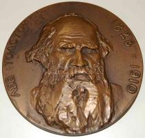 Szovjetunió 1960. "Lev Tolstoj" Br emlékplakett T:1 Díszdobozban!