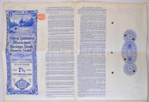 Budapest 1929. "Budapest Székesfővárosi Községi Takarékpénztár Részvénytársaság" 7 1/2%-os...