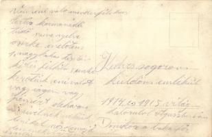 1915-1915 Mikor a baka főz. Főző katonák, hátoldalon recepttel / WWI K.u.K. military, cooking soldie...