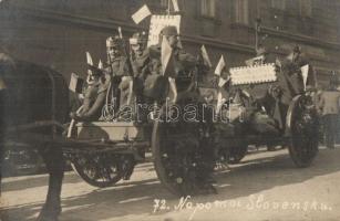 72. Napomoc Slovensku / Miközben a "magyarok a forradalmat csinálták" a csehek bevonultak a Felvidékre, hogy elszakítsák azt a magyaroktól / Czech soldiers' entry to Slovakia, photo