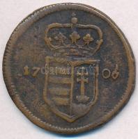 1706. XX Poltura Cu "II. Rákóczi Ferenc" (15,32g) T:2-,3
Hungary 1706. XX Poltura Cu &quo...