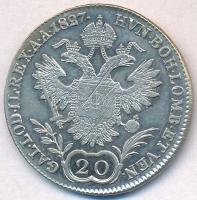 Ausztria 1827A 20kr Ag "I. Ferenc" (6,6g) T:2 k.
Austria 1827A 20 Kreuzer Ag "Franz ...