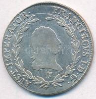 1808B 20kr Ag I. Ferenc (6,6g) T:2,2- juszt.  Huszár: 1970., Unger III.: 1377.a