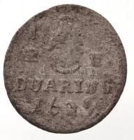 1699KB Duarius "I. Lipót" (0,47g) T:3 Huszár: 1502., Unger II.: 1104.b