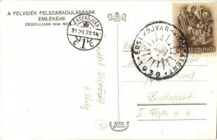 1938 Érsekújvár, Nové Zamky; bevonulás / entry of the Hungarian troops, '1938 Érsekújvár vissza...