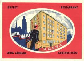 Kassa, Kosice; Hotel Palace reklámlap / hotel advertisement card s: Wiko (EB)