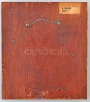 Olcsai Kiss Zoltán (1895-1981)  DN "Cervantes - Don Quijote" Br plakett, falra akasztható ...