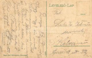 Brassó, Kronstadt, Brasov; Látkép a Cenk hegyről, vendéglő, Karl Habermann kiadása / view from the Z...