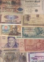 300 klf bankjegy, jobbakkal az egész világból, régi és új T:I (legalább 200db),II,III,IV
