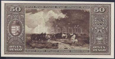 1945. 50P csak hátlapi nyomat T:I