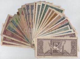 30db-os vegyes magyar pengő bankjegy tétel T:III,III-