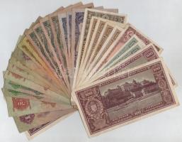 30db-os vegyes magyar pengő bankjegy tétel T:III,III-