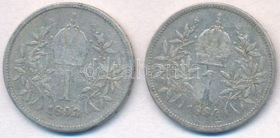 Ausztria 1893-1894. 1K Ag "Ferenc József" T:2-,3
Austria 1893-1894. 1 Corona Ag "Fra...