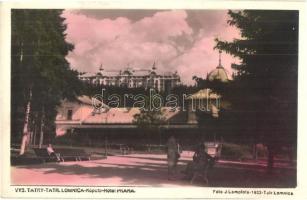 1933 Tátralomnic, Tatranska Lomnica; Gyógyház / spa sanatorium, Foto J. Lamplota photo