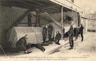 Paris Feuerwehr Foto AK