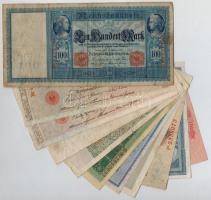Német Birodalom / Weimar Köztársaság 1908-1923. 11db-os bankjegy tétel, közte Bajorország 1923. 20.0...