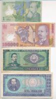 Románia 1941-2005. 9db-os bankjegy tétel T:II-,III Romania 1941-2005. 9pcs of paper money C:VF,F