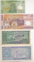 Románia 1941-2005. 9db-os bankjegy tétel T:II-,III
Romania 1941-2005. 9pcs of paper money C:VF,F