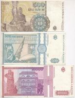 Románia 1941-2005. 9db-os bankjegy tétel T:II-,III
Romania 1941-2005. 9pcs of paper money C:VF,F