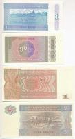 Mianmar 8db-os bankjegy tétel 50p-50K közötti címletek T:I,I- 
Myanmar 8pcs of banknotes denominati...