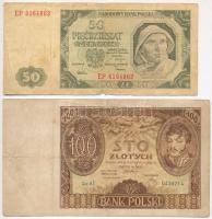 Lengyelország 1932-1948. 5db-os bankjegy tétel T:III,III-
Poland 1932-1948. 5pcs of banknotes C:F,V...