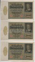 Németország / Weimari Köztársaság 1922. 10.000M (6x) sorszámkövetők T:I,I- Germany / Weimar Republic...