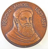 Tőrös Gábor (1934-) DN "Kájoni János 1629-1687" modern öntött Br plakett (99mm) T:2