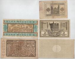 Németország / Weimari Köztársaság 1922-1923. 5db-os szükségpénz tétel, helyi kiadások Drezda, Wiesba...