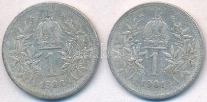 Ausztria 1896-1901. 1K Ag "Ferenc József" T:2-,3
Austria 1896-1901. 1 Corona Ag "Fra...